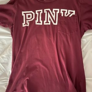 Maroon pink shirt